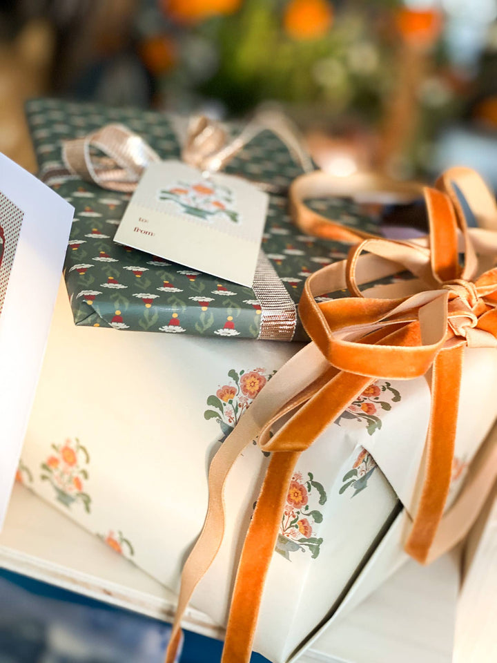 Florentine Bouquet Double Sided Gift Wrap Sheets | Roll Of 3 Sheets