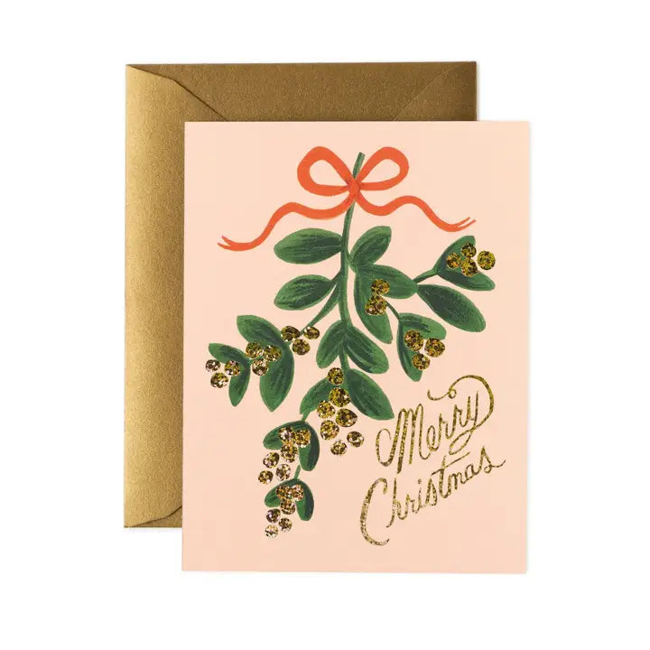 Mistletoe Christmas Greeting Card