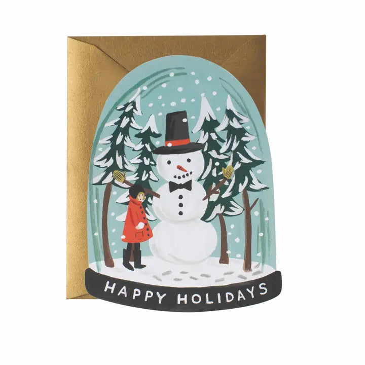 Snow Globe Greeting Card