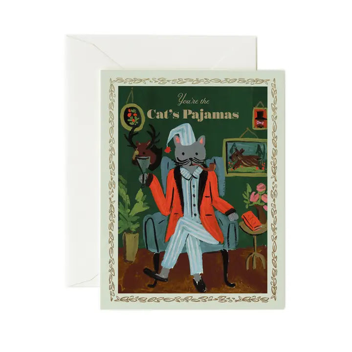 Cat's Pajamas Greeting Card