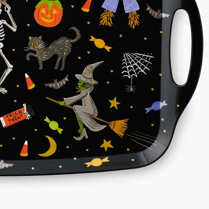 Halloween Parade Melamine Serving Platter With Handles
