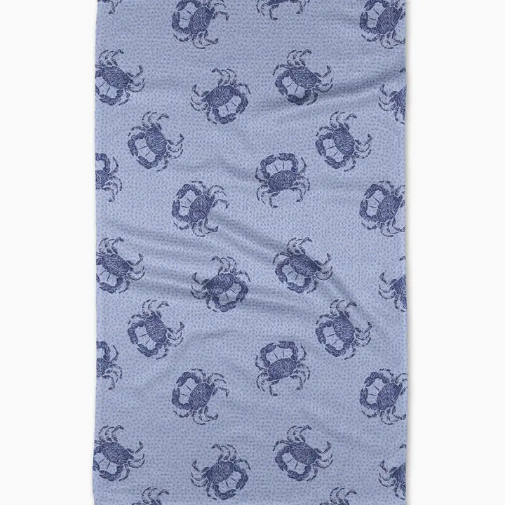 Summer Crabs Tea Towel