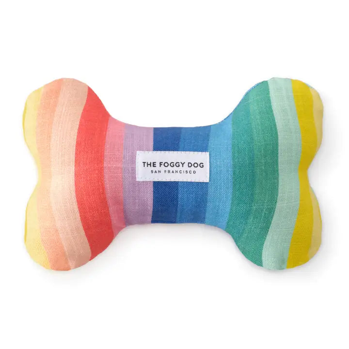 Over the Rainbow Dog Bone Toy
