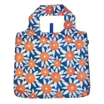 Straw Sunflower Red/Blue Reusable Shopper Tote