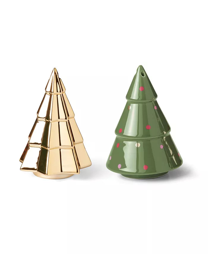 Evergreen Tree Salt & Pepper Shakers Set