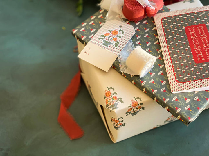 Florentine Bouquet Double Sided Gift Wrap Sheets | Roll Of 3 Sheets