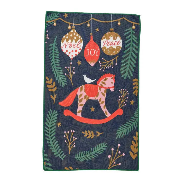 Holiday Horse Tea Towel