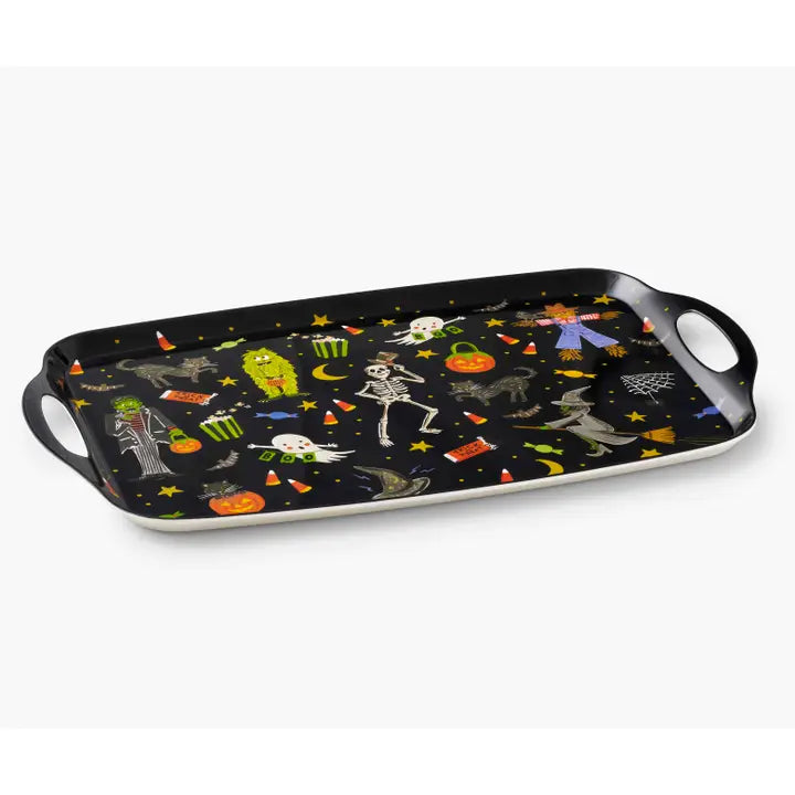 Halloween Parade Melamine Serving Platter With Handles