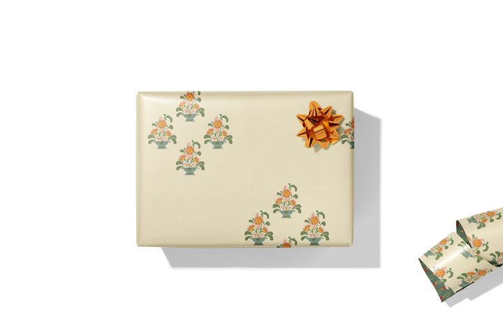 Florentine Bouquet Double Sided Gift Wrap Sheets | Roll Of 3 Sheets