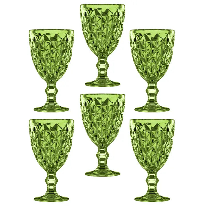 Green Vintage Goblet