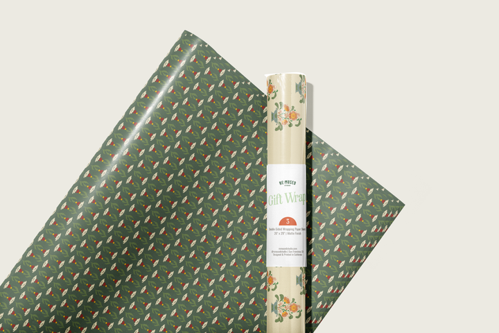 Florentine Bouquet Double Sided Gift Wrap Sheets | Roll Of 3 Sheets