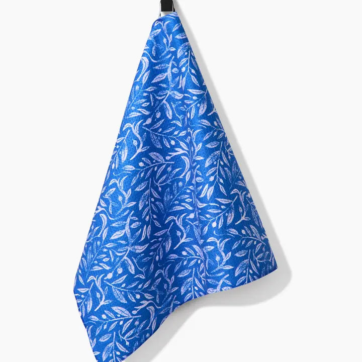 Hanukkah Leaves Tea Towel
