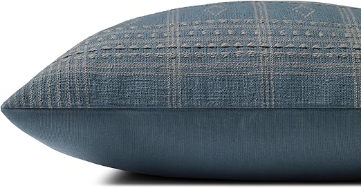 Lina Pillow Blue/Slate 18" x 18"