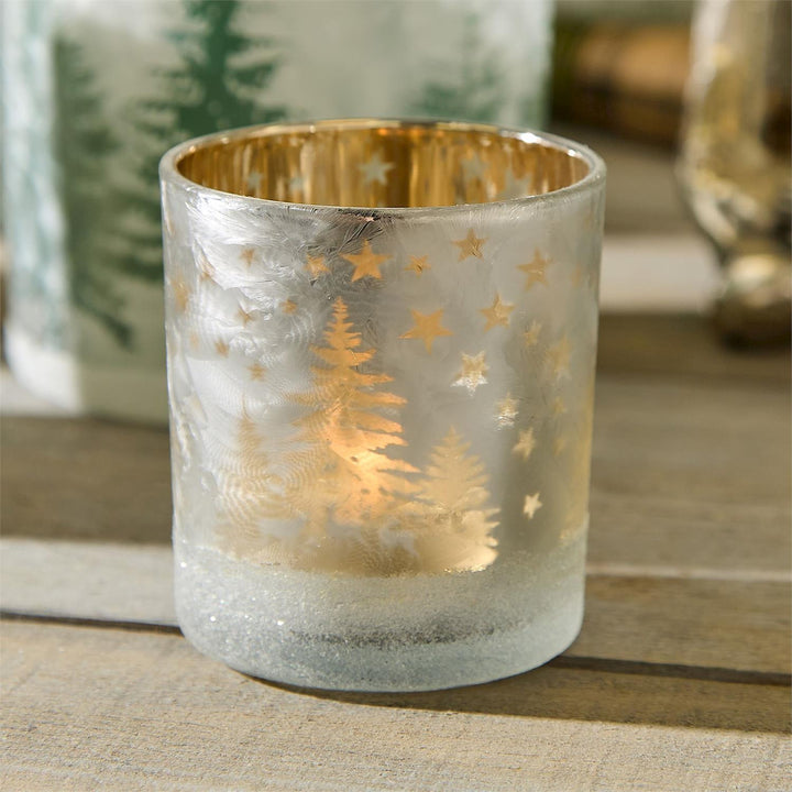 Forest Scene Tea Light Candleholders