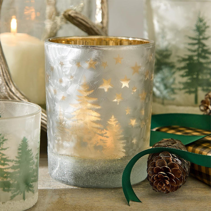 Forest Scene Tea Light Candleholders