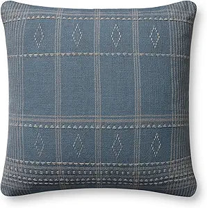 Lina Pillow Blue/Slate 18" x 18"