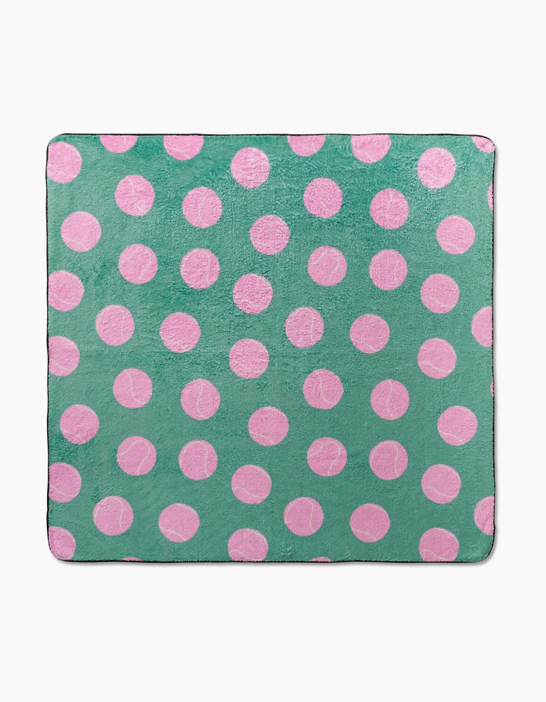 Pink Ball Plush Dog Towel