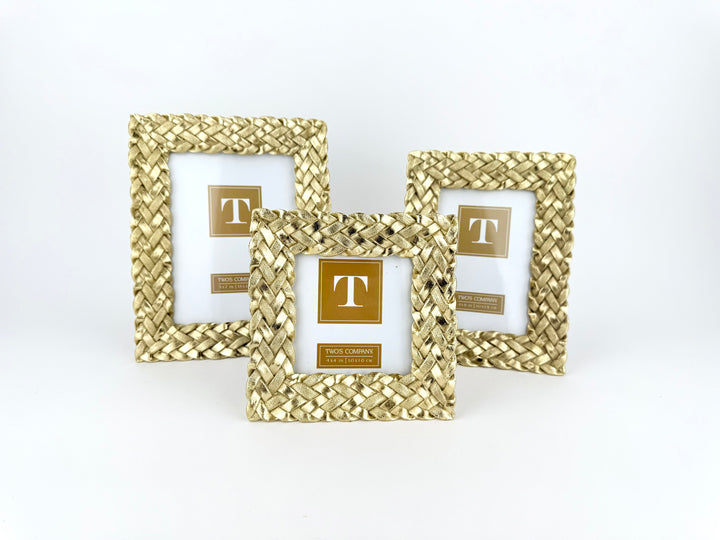 Gold Braided Picture Frame