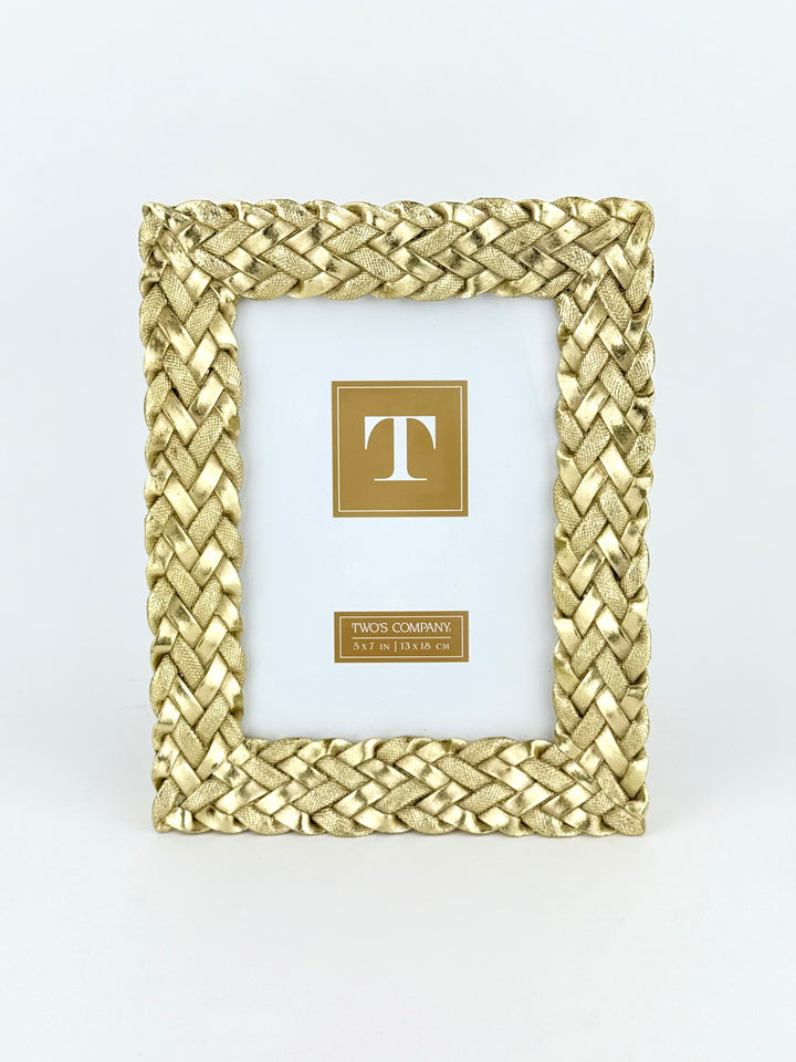Gold Braided Picture Frame