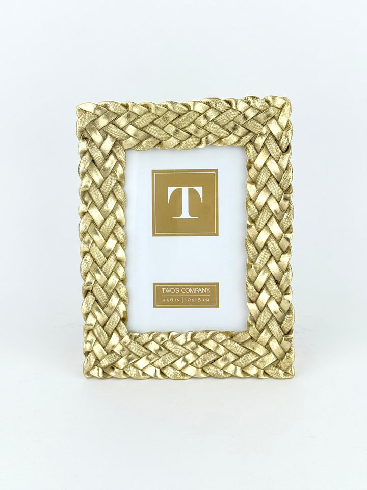 Gold Braided Picture Frame