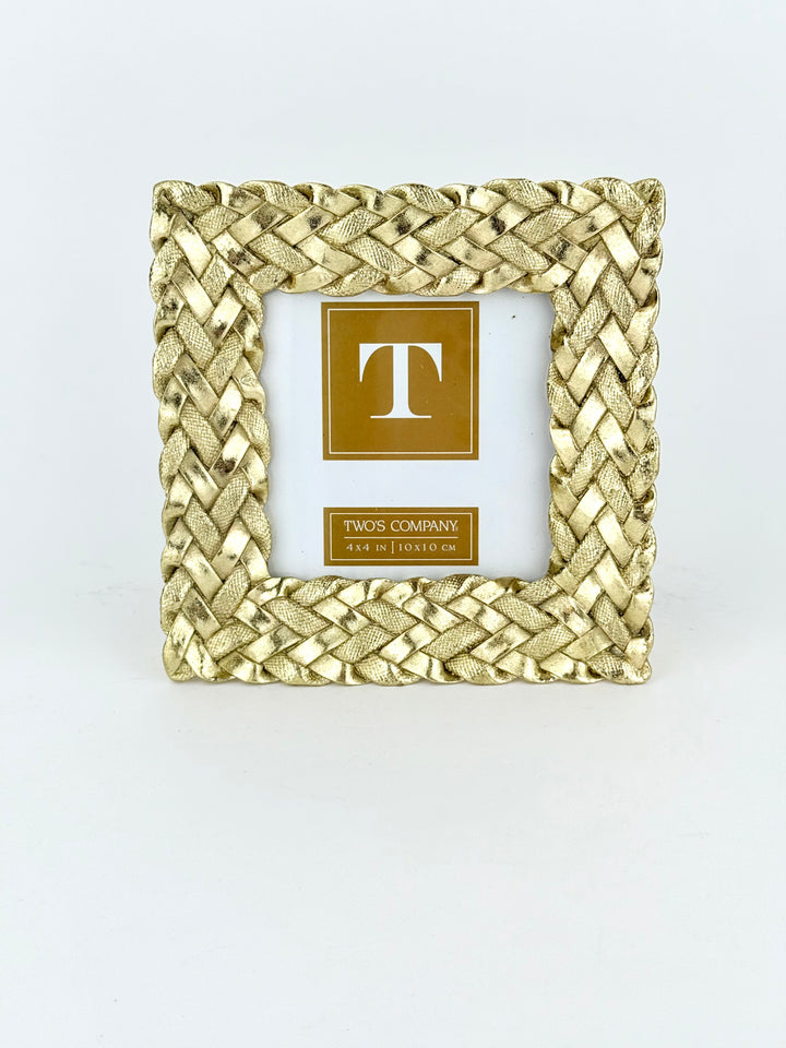 Gold Braided Picture Frame