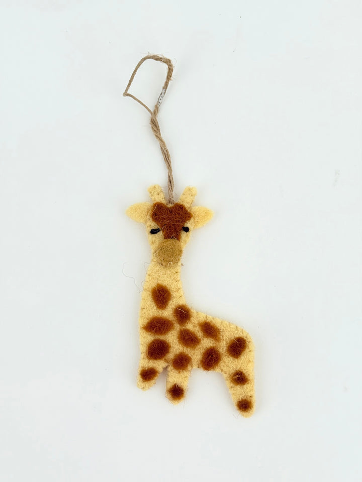 Giraffe Wool Felt Ornament