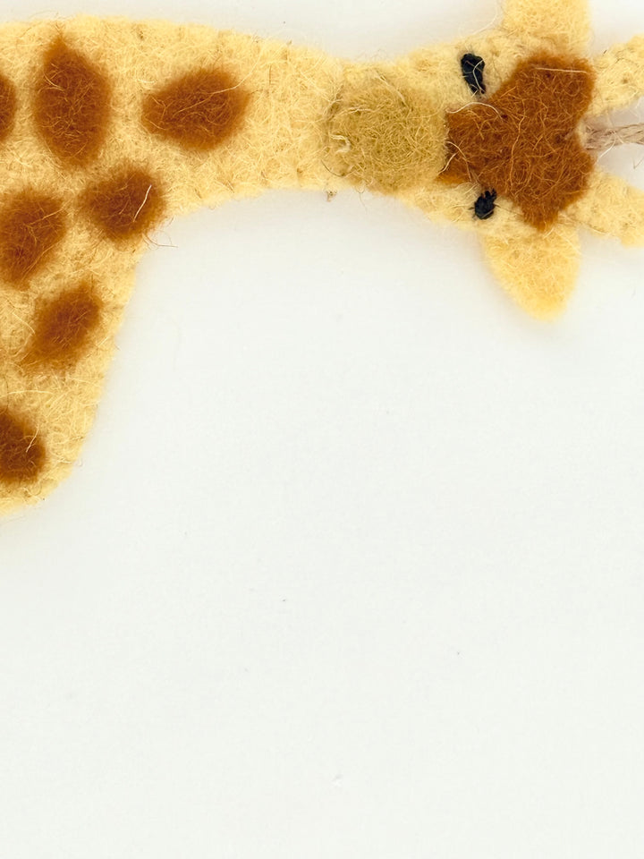 Giraffe Wool Felt Ornament