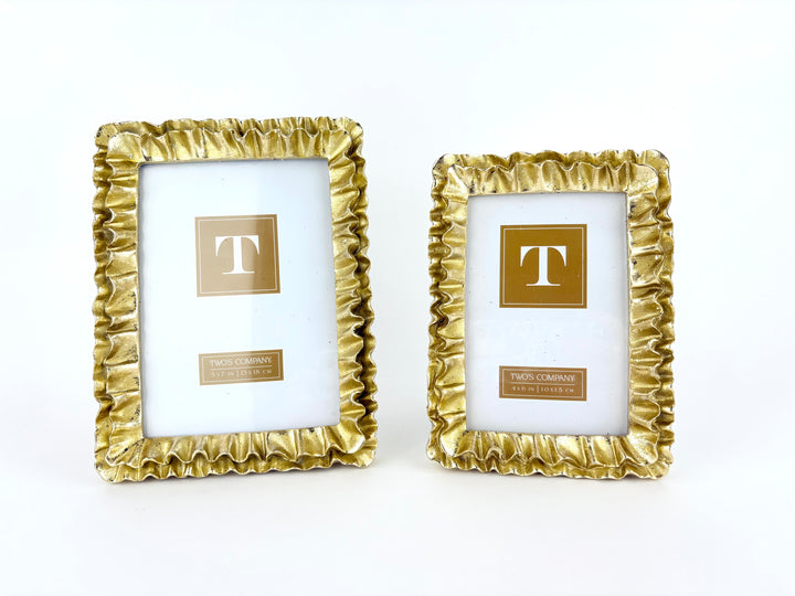 Gold Ruffles Picture Frame