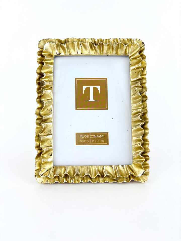 Gold Ruffles Picture Frame