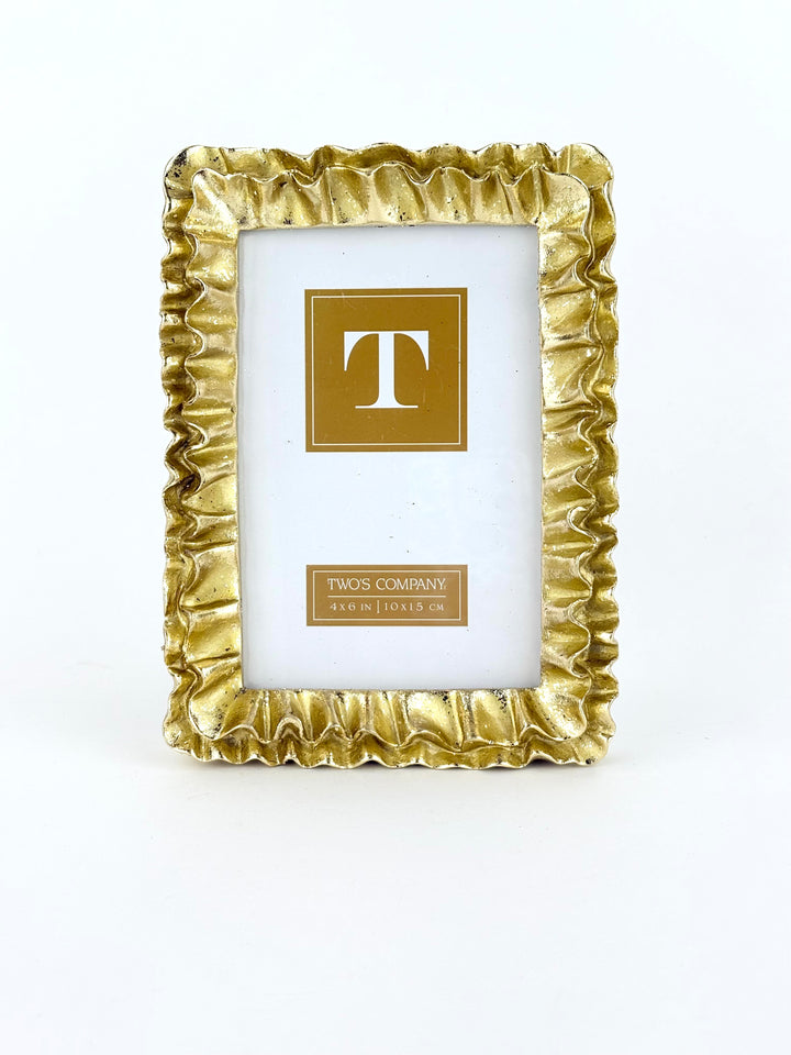 Gold Ruffles Picture Frame