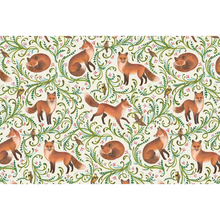 Fanciful Foxes Placemat | Pad Of 18 Sheets