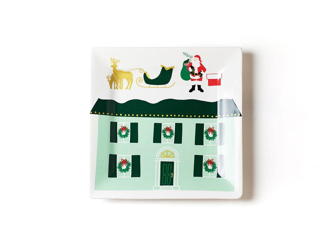 Christmas In The Village Rooftop Square Platter