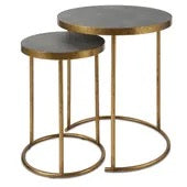 Aragon Nesting Tables, Set Of 2, Gray