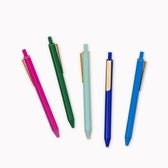 Florale Colored Gel Pens, Set Of 5