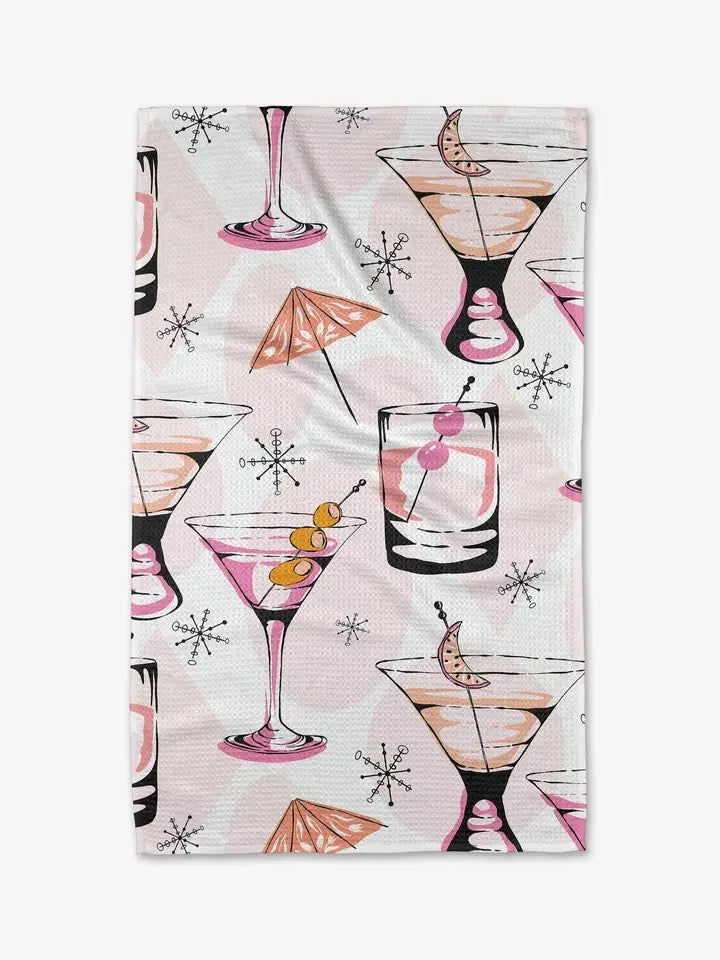 Cocktail Hour Tea Towel