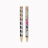 Florale & Squared Pen Set, Set Of 2