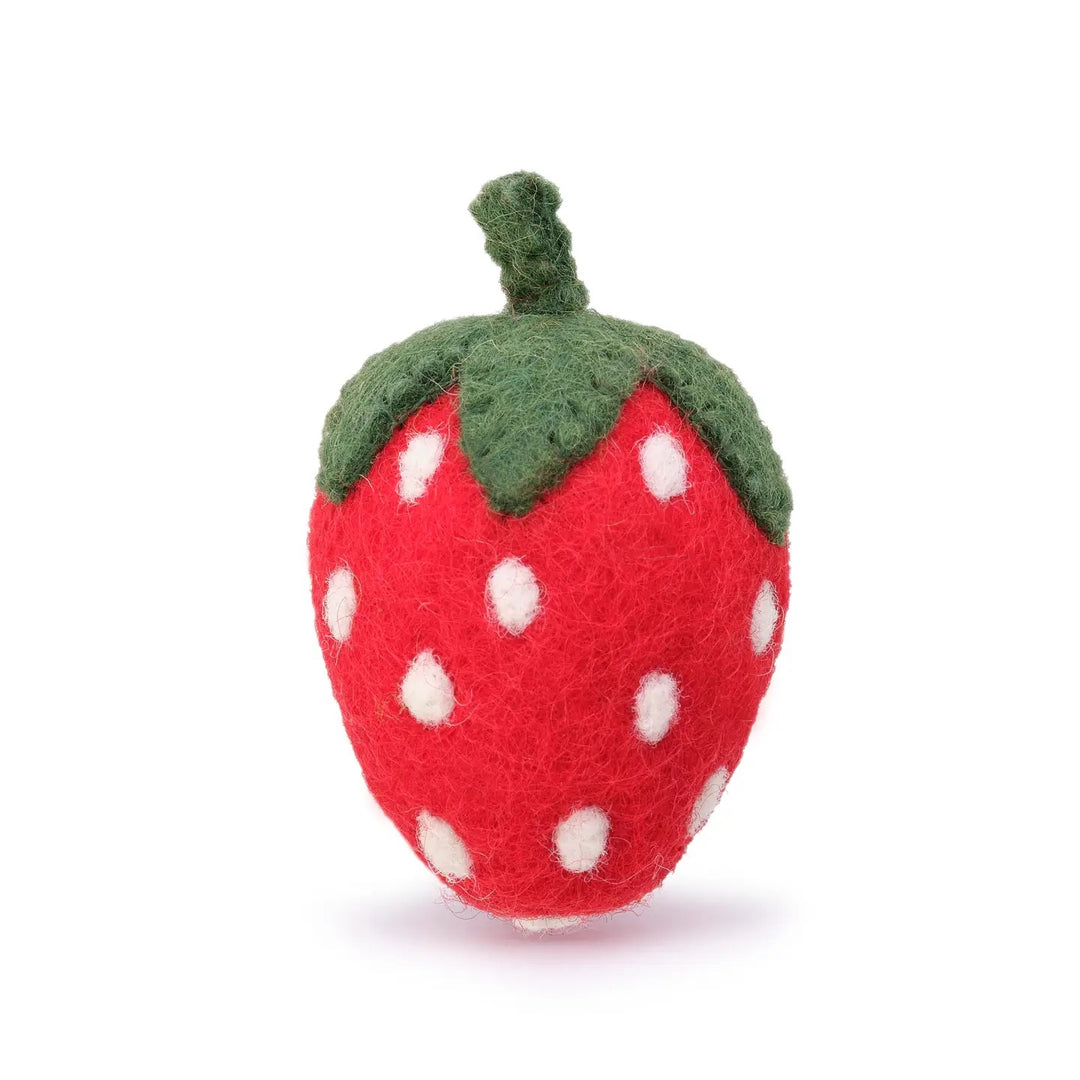 Strawberry Cat Toy Red