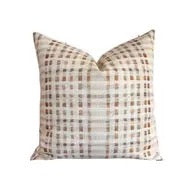Rust Plaid Pillow, 20" x 20"