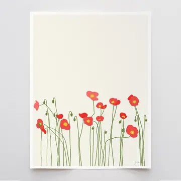 Icelandic Poppies Framed Art Print, 11" x 14"