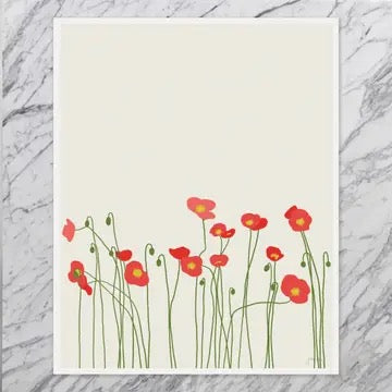 Icelandic Poppies Framed Art Print, 11" x 14"