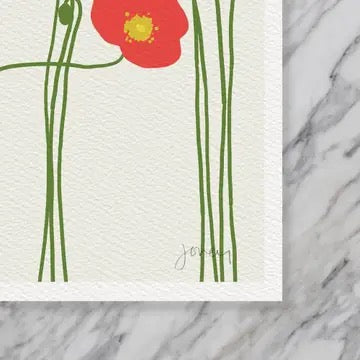 Icelandic Poppies Framed Art Print, 11" x 14"