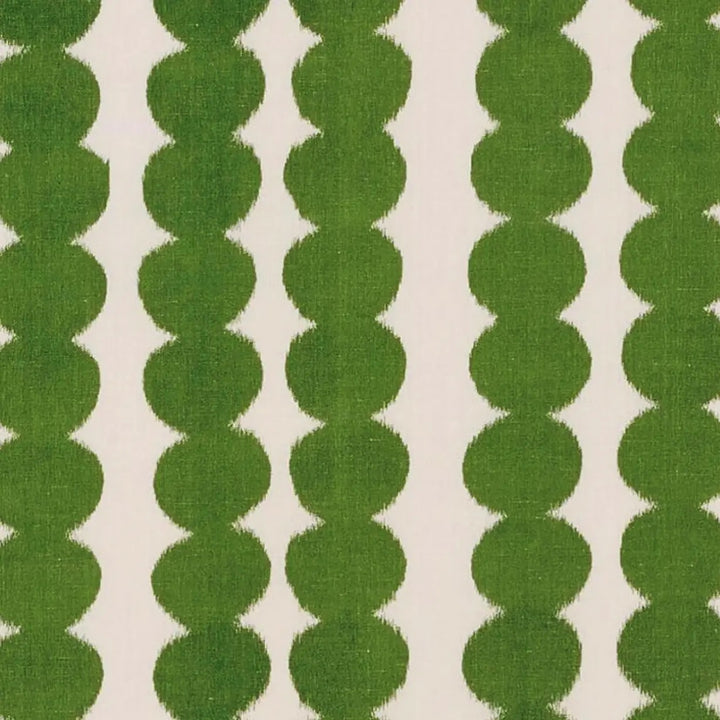 Hadley Green Circle Stripe Designer Pillow, 20" x 20"