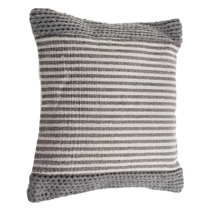 Farmhouse Striped & Textured Pillow, 20" x 20"
