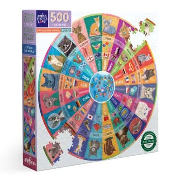Cats Of The World Puzzle, 500 Pieces