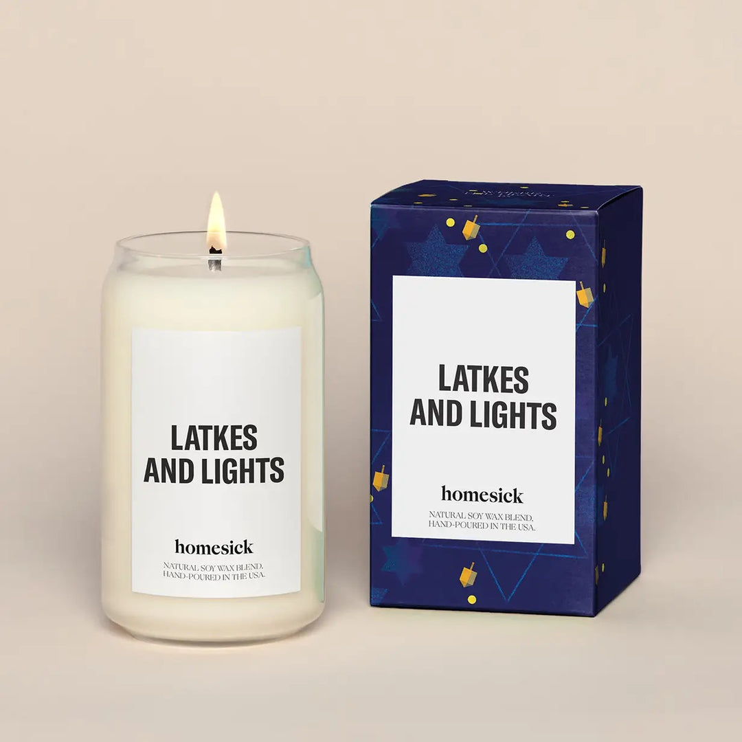 Latkes & Lights Candle
