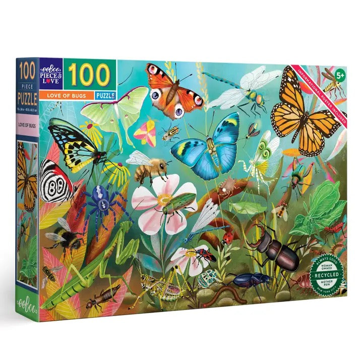 Love Of Bugs Puzzle, 100 Pieces