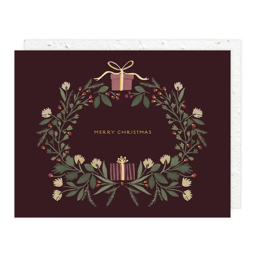 Christmas Wreath Greeting Card