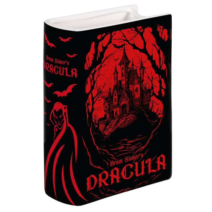 Dracula Ceramic Book Vase