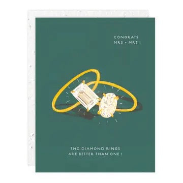 Wedding Rings - Wedding + Engagement Card