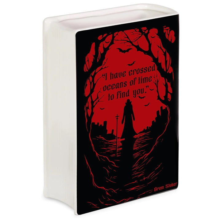Dracula Ceramic Book Vase